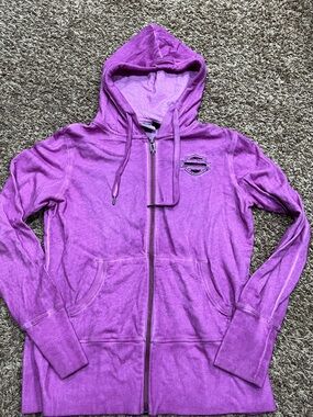 Harley Davidson lace wing zip up hoodie sz XL